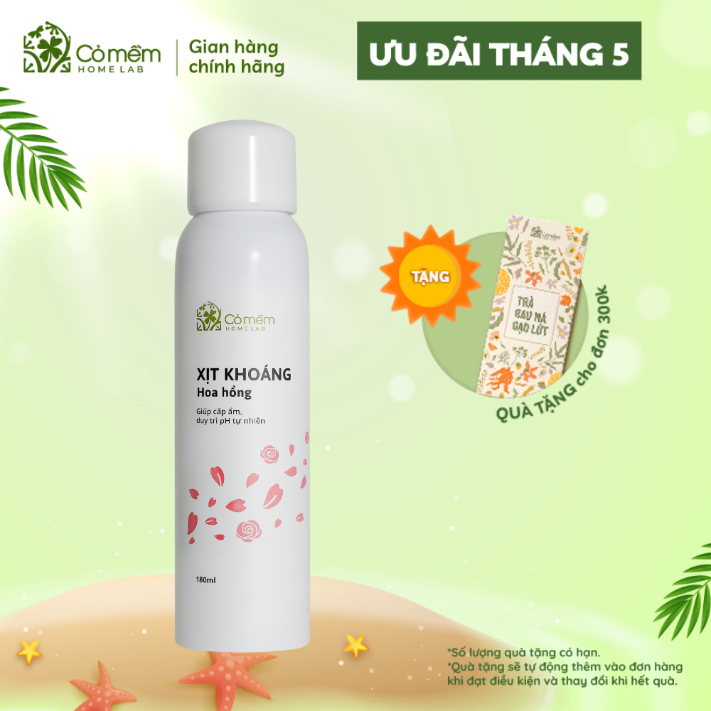 Xịt Khoáng Dưỡng Ẩm Nước Cân Bằng Da Cấp Ẩm Kiềm Dầu Cỏ Mềm 180ml