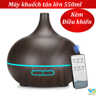 Máy xông tinh dầu máy phun tinh dầu điều khiển bằng giọng nói máy xông vân gỗ cao cấp