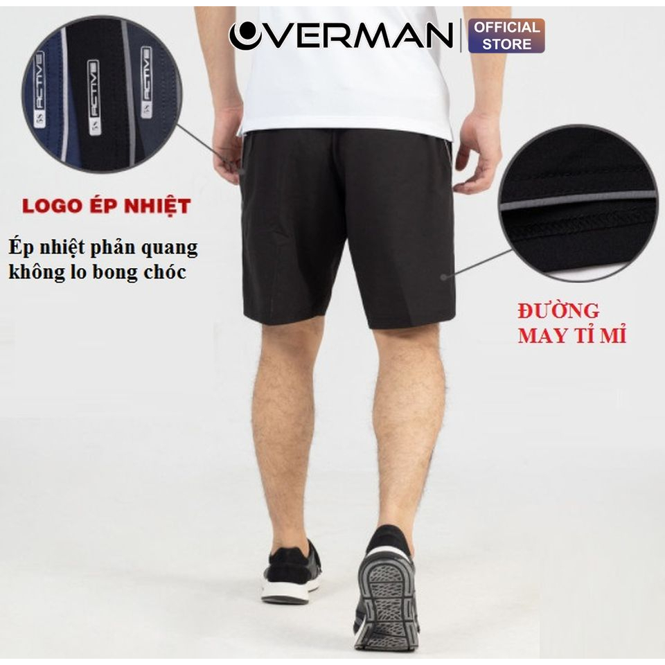 Quần đùi thể thao nam vải gió tập gym, chạy bộ, mặc nhà QD01 - Overman | BigBuy360 - bigbuy360.vn