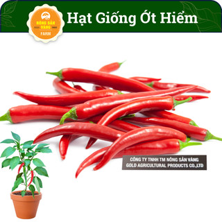 Hạt giống Ớt Hiểm, Dễ Trồng, Sinh Trưởng Và Phát Triển Khỏe, Năng Suất Cao (Gói 30 Hạt) - Nông Sản Vàng