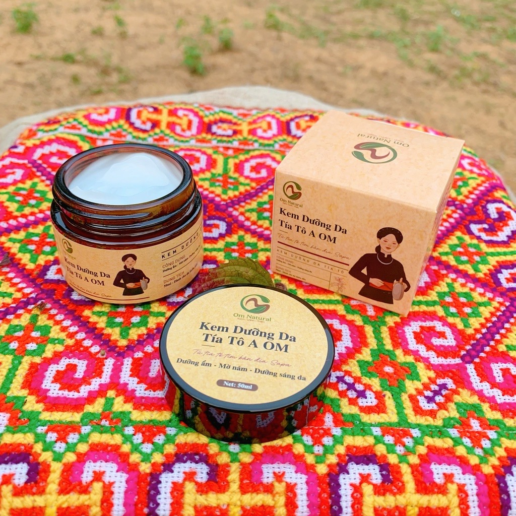 Kem Dưỡng Da Ẩm Tía Tô Giảm Nám A Om 50g