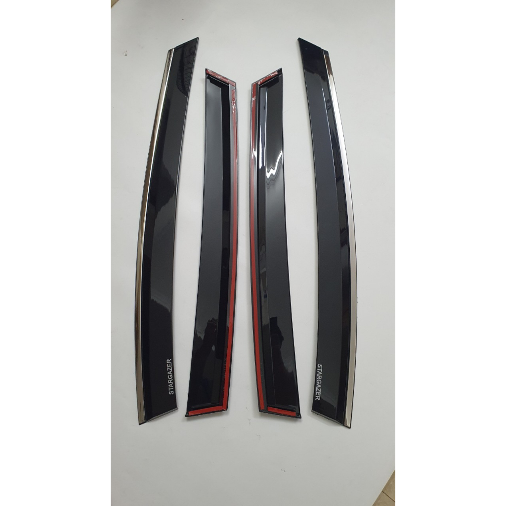 Vè Che Mưa Chỉ Inox Xe Huyndai Stargazer 2023 Mẫu Chỉ Inox Và Đen Thái Cao Cấp