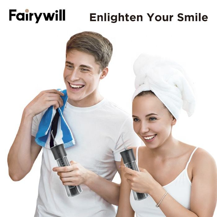 Tăm nước Fairywill F30/FW5020E thương hiệu Mỹ dễ sử dụng- 300ML- 5 chế độ- Pin 70 ngày- 6 đầu tăm- Chống nước 2 lớp | BigBuy360 - bigbuy360.vn