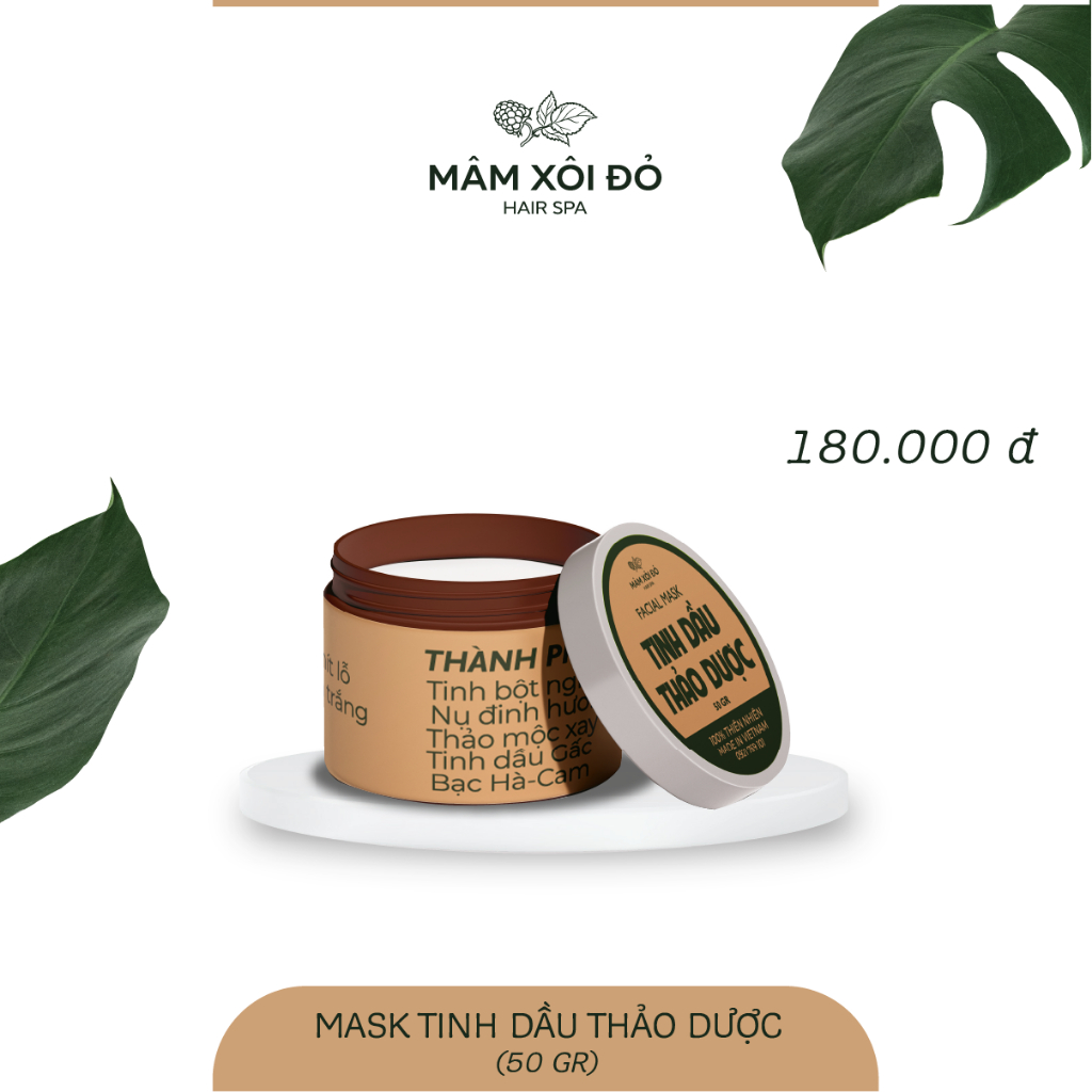 Mặt nạ tinh dầu thảo dược handmade
