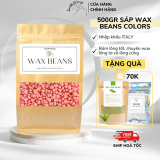 500gr sáp wax lông nóng wax bean tẩy lông triệt lông nhập khẩu tặng que wax