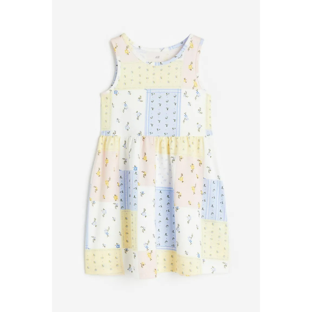 Váy sát nách hồng báo cầu vồng unicorn xanh ice cream hoa khủng long 1157735 HM H&M_authentic US