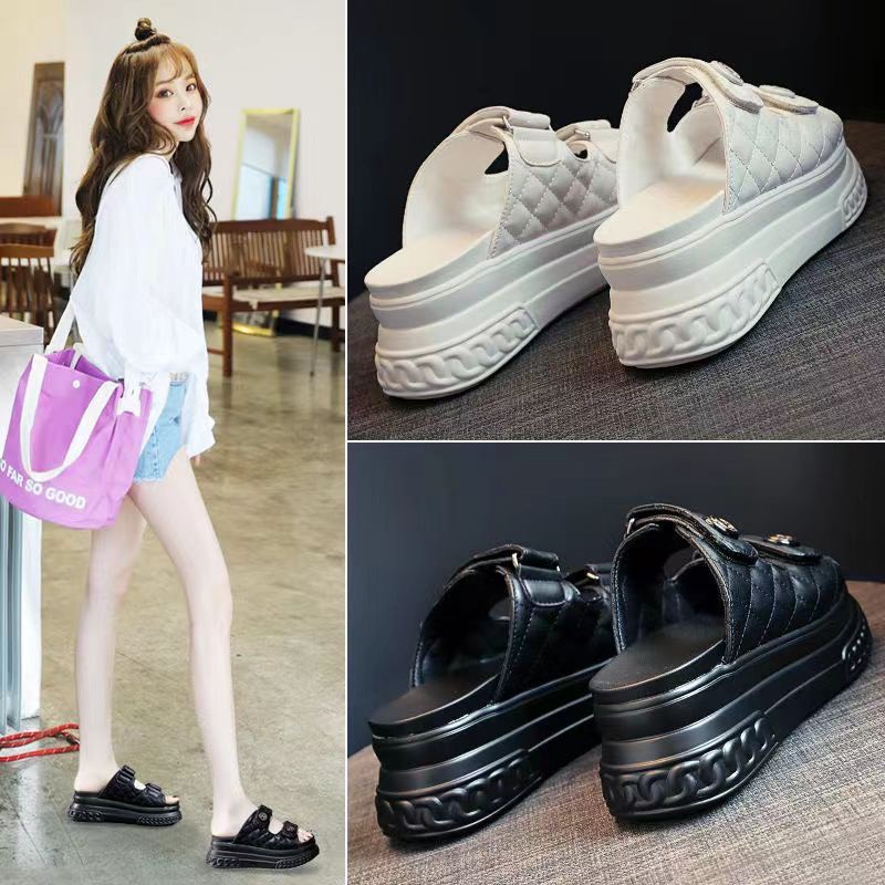 DÉP QUAI NGANG NỮ ĐỘN ĐẾ 7CM SIÊU ÊM CHÂN CHO CÁC NÀNG