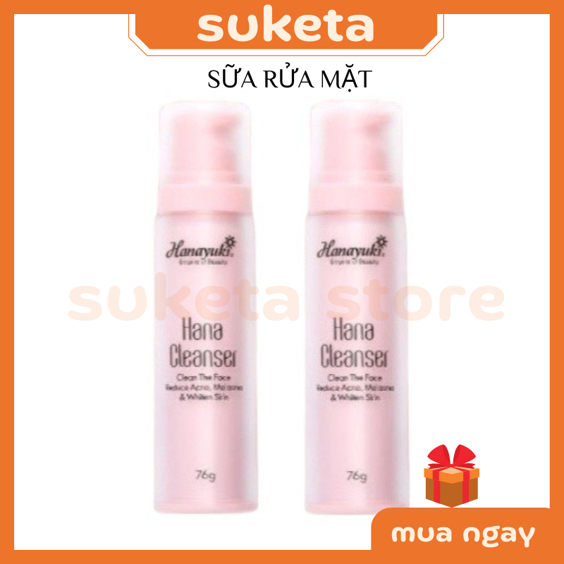 sữa rửa mặt trắng da cho da dầu mụn nhạy cảm khô nữ chính hãng sữa rửa mặt tạo bọt hanayuki giúp ngừa mụn dưỡng ẩm
