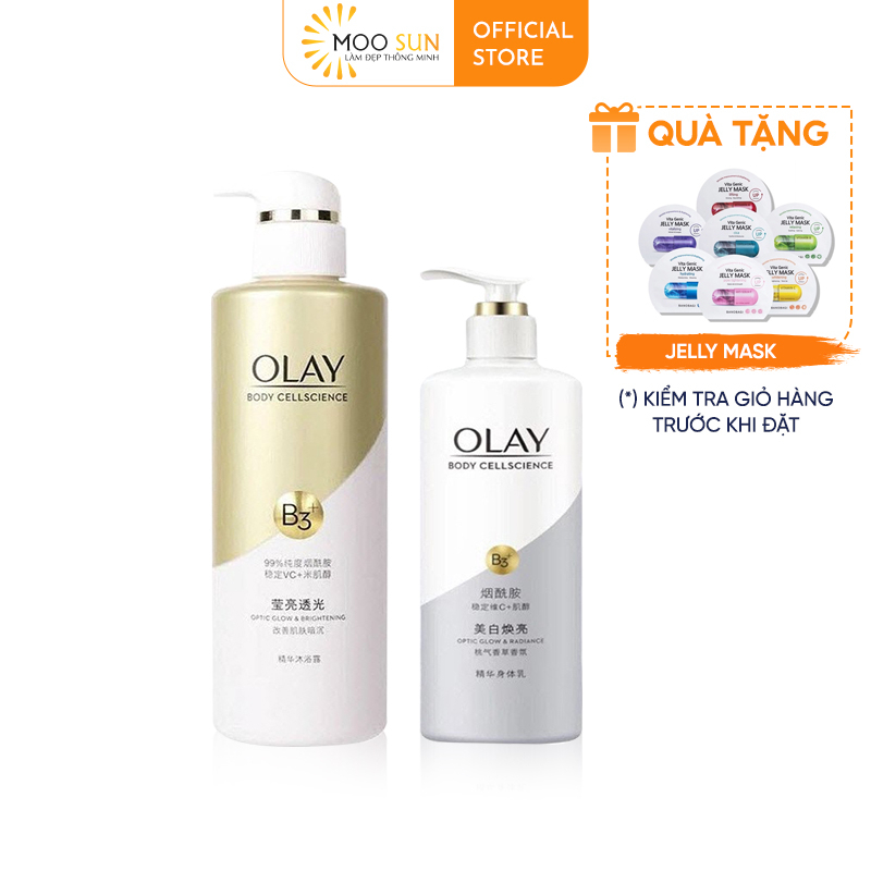 Sữa Dưỡng Thể OLAY Vitamin B3+ Retinol/Vitamin C Olay Bright Ultra Whitening dưỡng trắng da toàn thân 250/500ml