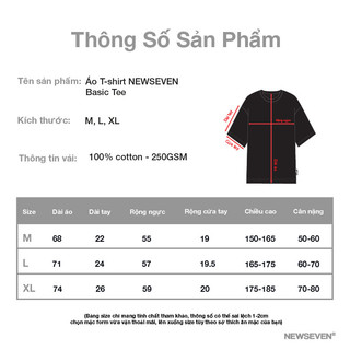 Áo Thun Trơn NEWSEVEN VOTRI Basic Tee AT.185
