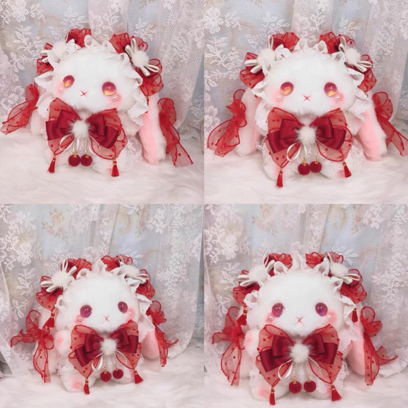 YASAS0165-Túi xách lolita messenger mắt ánh nhũ bông tuyết