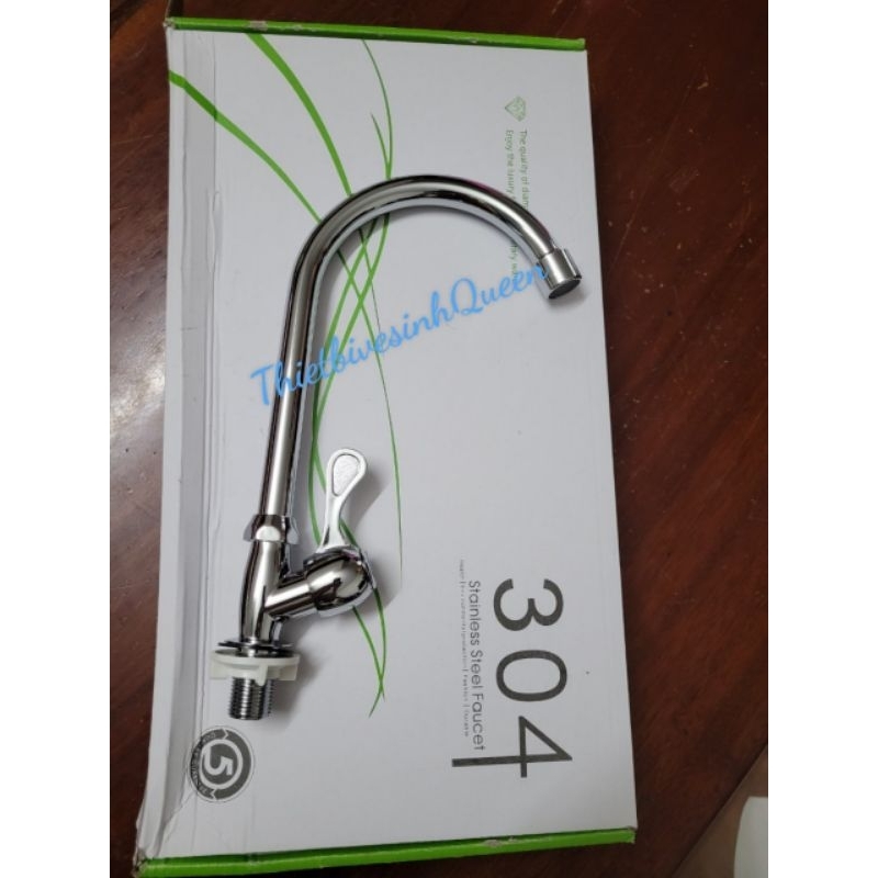 Vòi rửa chén lạnh inox Sus304 100% Loại 1, vòi rửa chén cao cấp giá rẻ nhất toàn quốc