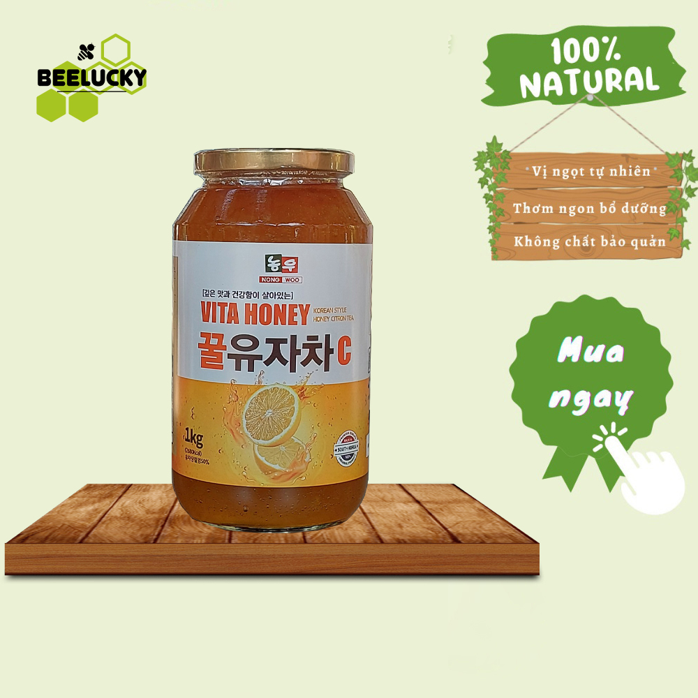 Chanh Ủ Muối Mật Ong, Thực dưỡng, Giảm ho, Giữ ấm cơ thể, Tăng sức đề kháng, Giảm cân, 1kg - BEELUCKY.VN