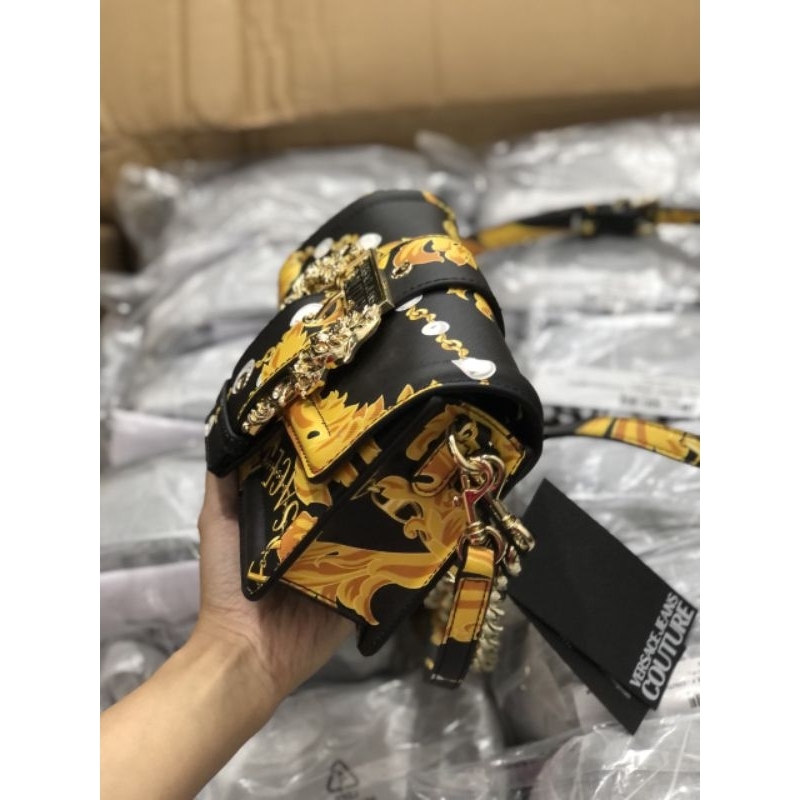 TÚI VERSACE JEAN COUTURE mini PHIÊN BẢN MỚI KÈM DÂY XÍCH