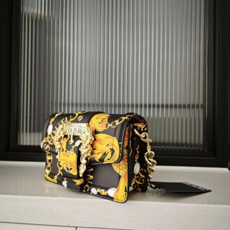 TÚI VERSACE JEAN COUTURE mini PHIÊN BẢN MỚI KÈM DÂY XÍCH