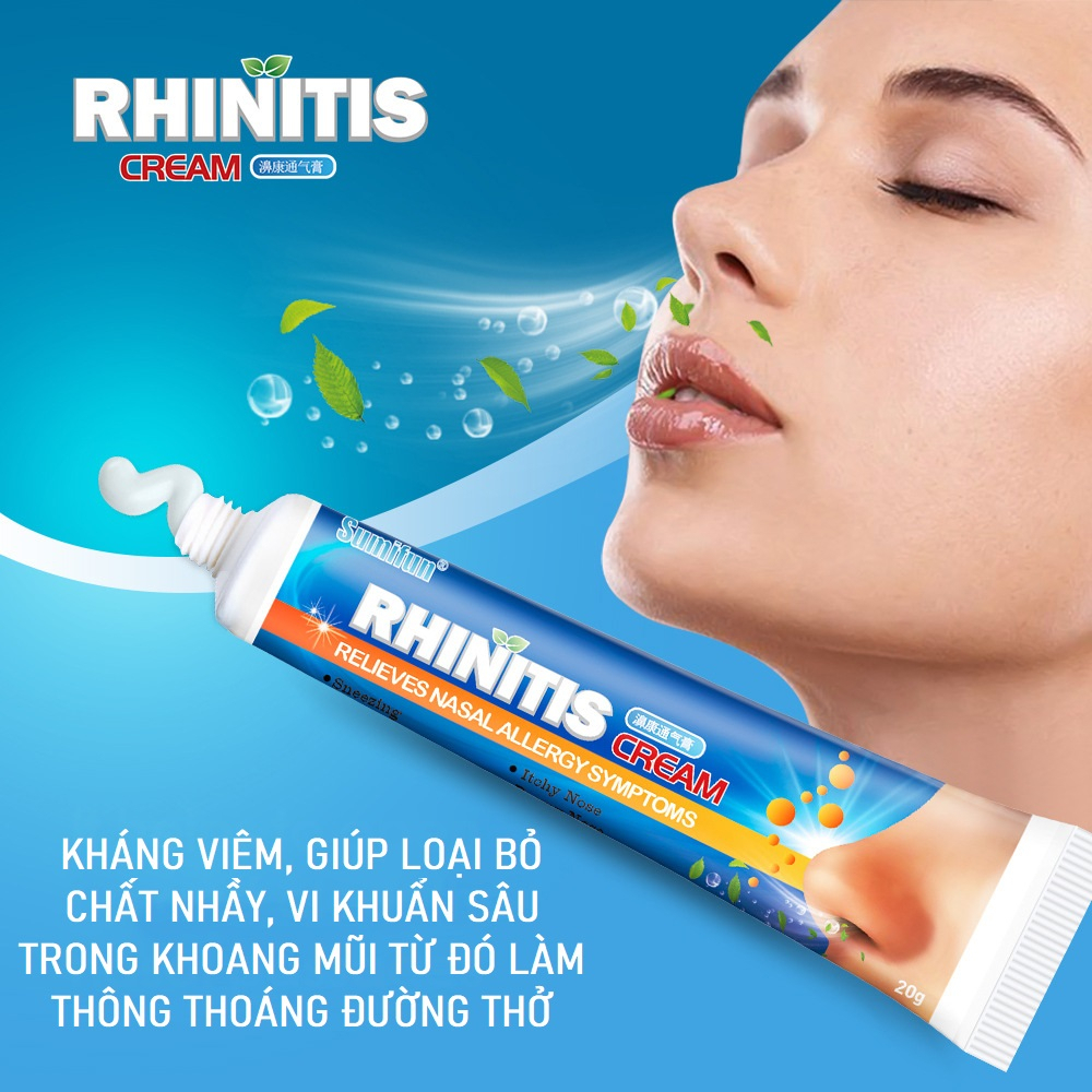 Kem Bôi Thảo Mộc SUMIFUN RHINITIS 20G, Hỗ Trợ Kháng Khuẩn, Cải Thiện Tình Trạng Ngạt Mũi, Ngăn Ngừa Viêm Mũi, VIêm Xoang