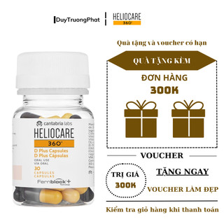 Viên chống nắng nội sinh 360 D Plus Heliocare - lọ 30 viên