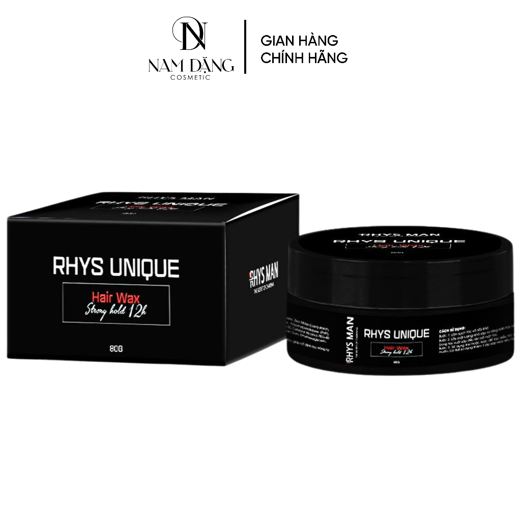 Sáp vuốt tóc nam RHYS MAN Rhys Unique 80g