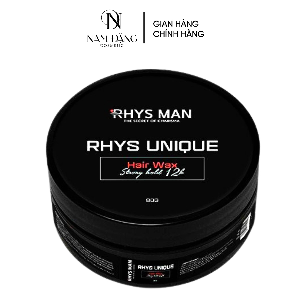 Sáp vuốt tóc nam RHYS MAN Rhys Unique 80g