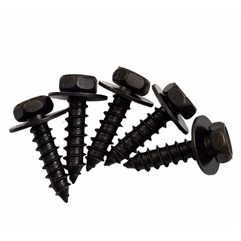 Combo 5 bộ vít - nút nhựa bắt Khoang máy,chắn bùn ô tô vít 5 con + 5 nút nhựa