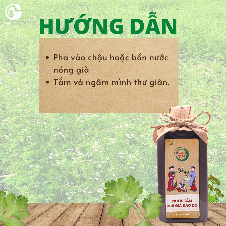Nước Tắm Mùi Già Dao đỏ Hương A Om Natural 350ml