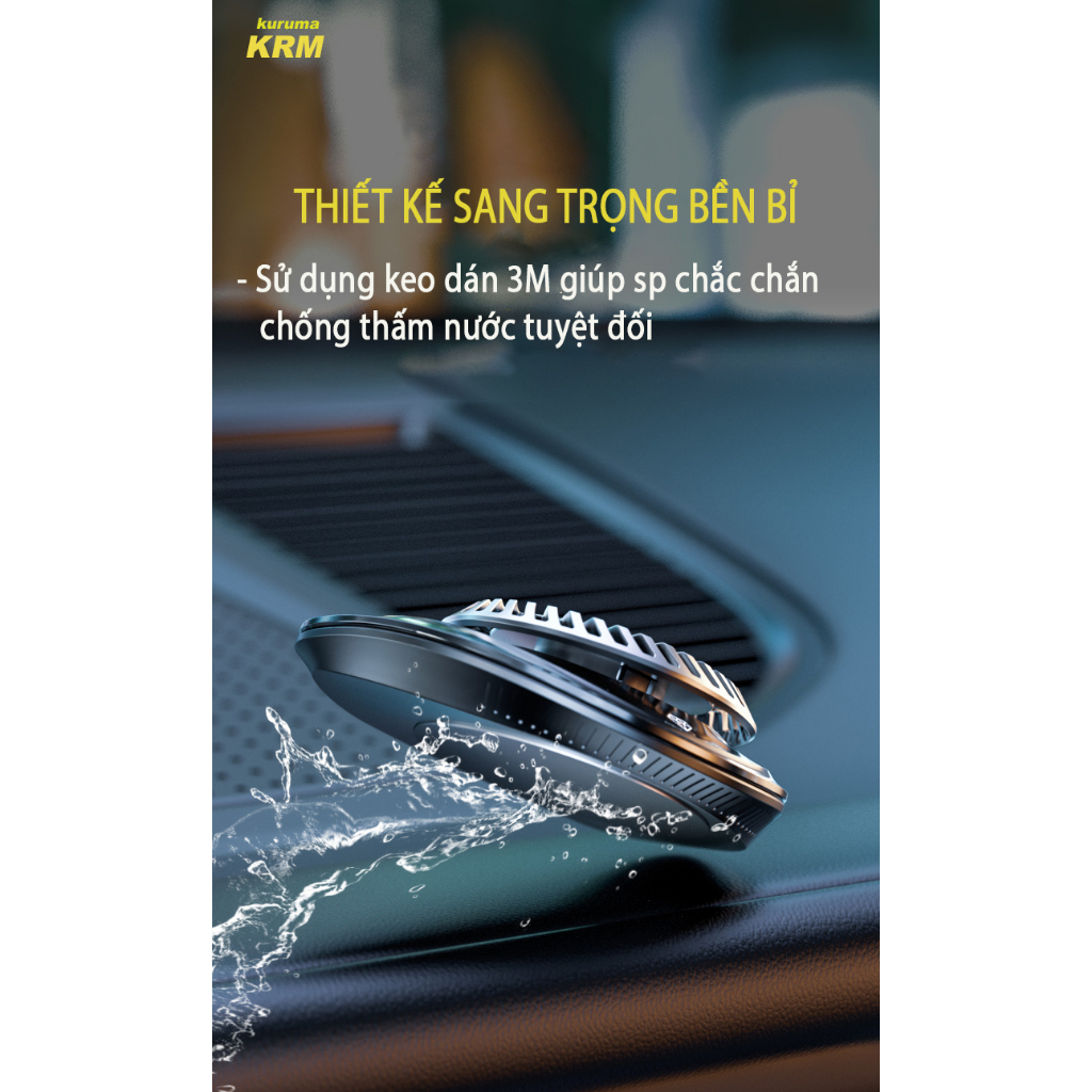 Máy khuếch tán tinh dầu xe ô tô AROMATHERAPY cao cấp tự động xoay bằng năng lượng mặt trời giúp khử mùi oto chống say xe | BigBuy360 - bigbuy360.vn