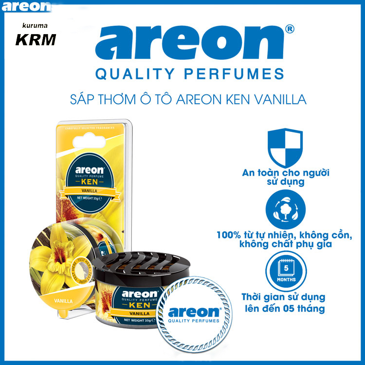 Sáp thơm xe ô tô AREON KEN cao cấp chính hãng giúp lọc không khí khử mùi ôtô, chống say xe mang đến cảm giác thoải mái | BigBuy360 - bigbuy360.vn