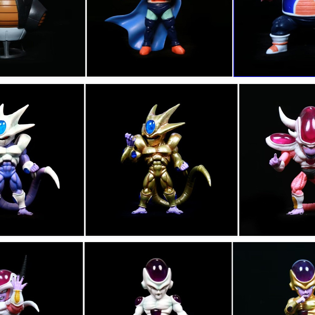 Mô hình Dragonball Frieza, Zarbon, Dodoria, Cooler Q mode 14 cm có hộp