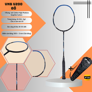 Vợt cầu lông vnb v200 xanh chính hãng