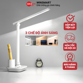 Đèn học để bàn WinSmart WinLight 87S, Đèn học chống cận LED 3 chế độ cao cấp, hộp đựng bút tiện lợi