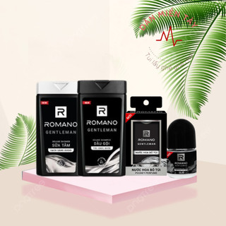 Combo Sữa tắm và Dầu gội Romano Gentleman 180g+Lăn 25ml+Nước hoa 18ml