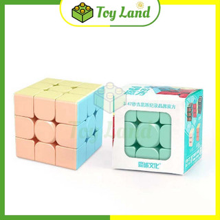  Rubik 3x3 Macaron Pastel MoYu MeiLong Rubic 3 Tầng 3x3x3 Stickerless Không Viền Đồ Chơi Lắp Ráp Xếp Hình 