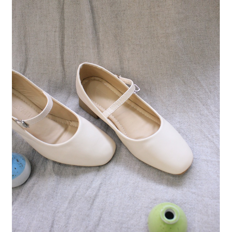 Giày búp bê Kiko @nhafoee đế 3cm quai móc tiện lợi phong cách nữ tính vintage