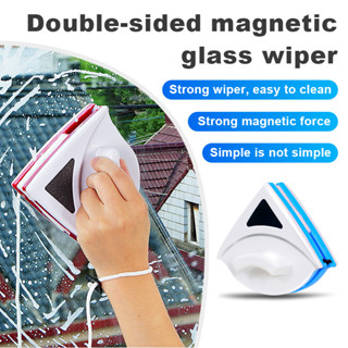 Bộ lau kính 2 mặt, lau 1 lần sạch 2 mặt kính, nam châm hút mạnh, tặng 1 bộ sơ cua Kíng dày P3-8mm