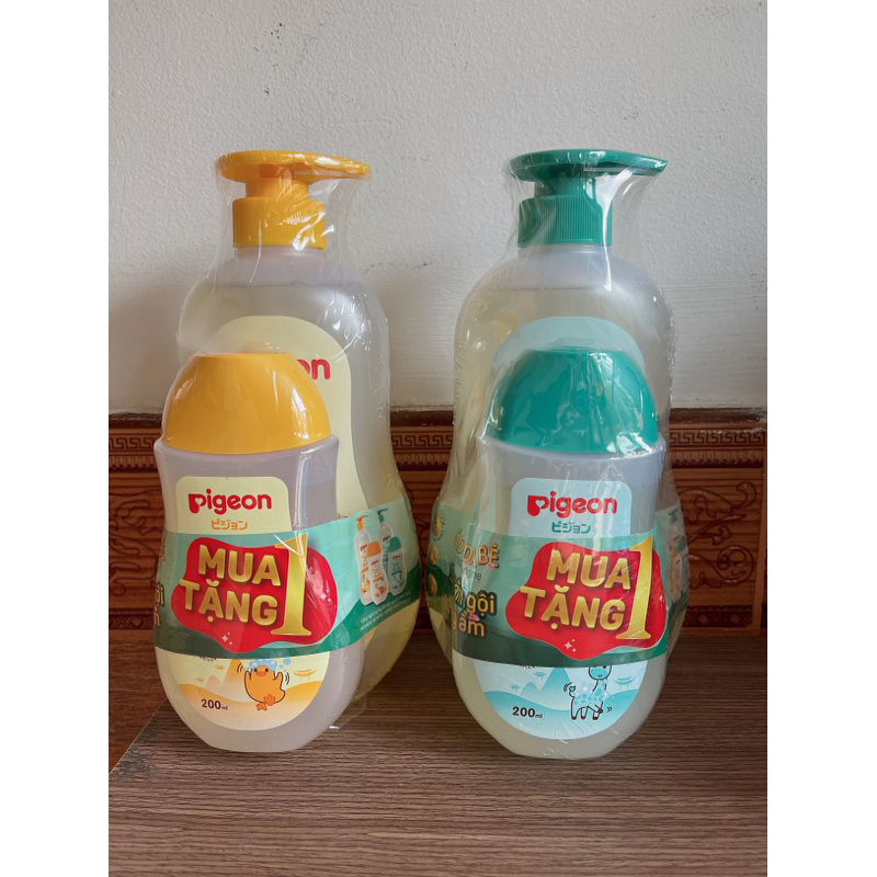 [MUA 1 tặng 1]  Sữa Tắm gội Pigeon 700ml  CHÍNH HÃNG