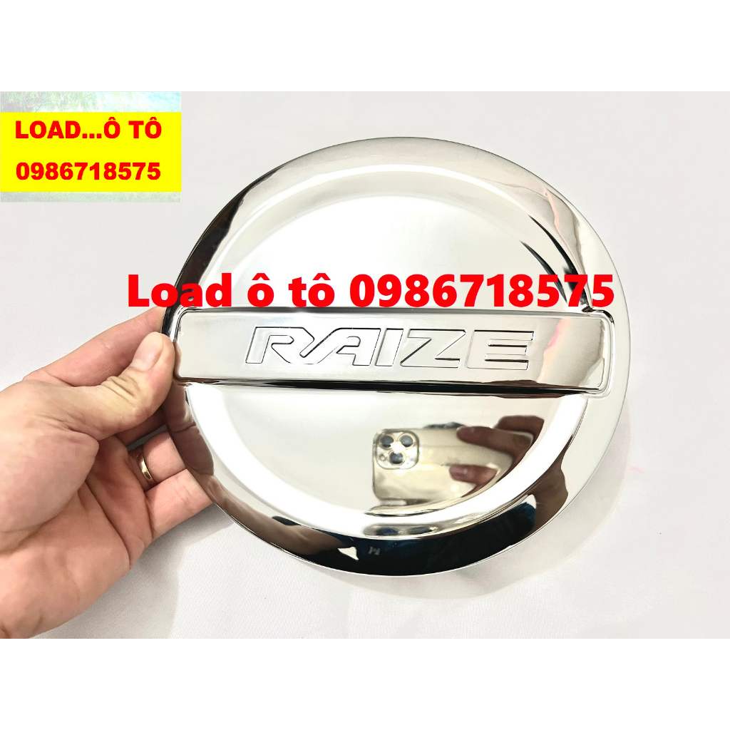 Ốp Nắp Bình Xăng Xe Toyota Raize 2022-2023 Mẫu Nhựa ABS Mạ Crom Sáng Bóng