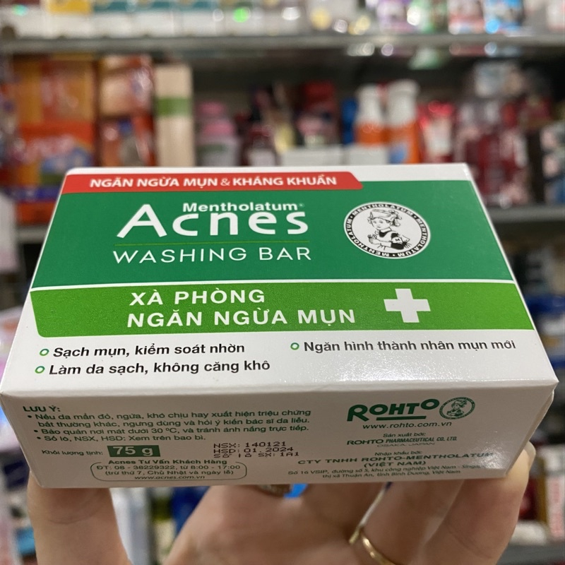 Xà Phòng Kháng Khuẩn Và Ngăn Ngừa Mụn Acnes - Acnes Washing Bar