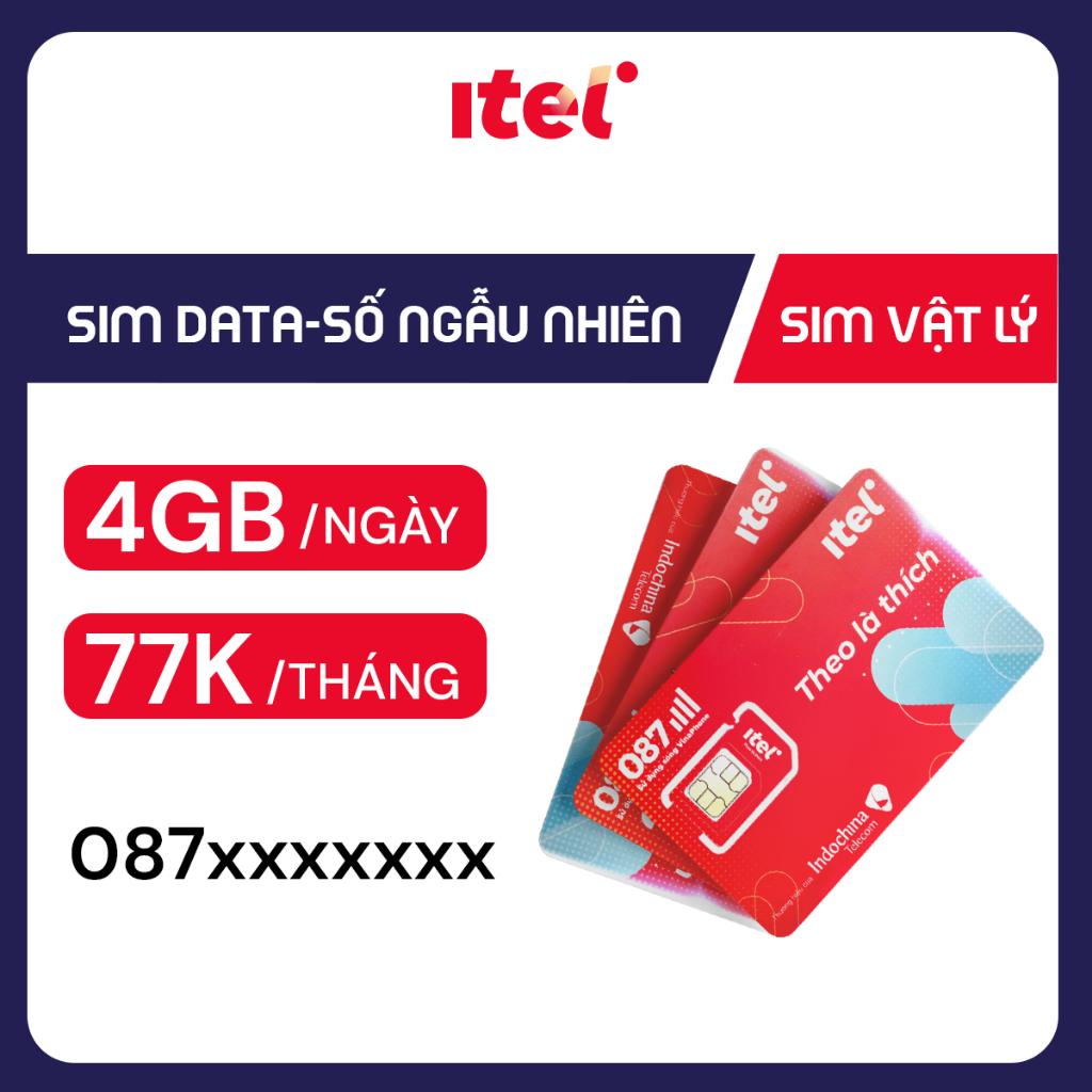 Siêu SIM 4G iTel MAY - Thoải mái DATA, không lo GIẬT LAG