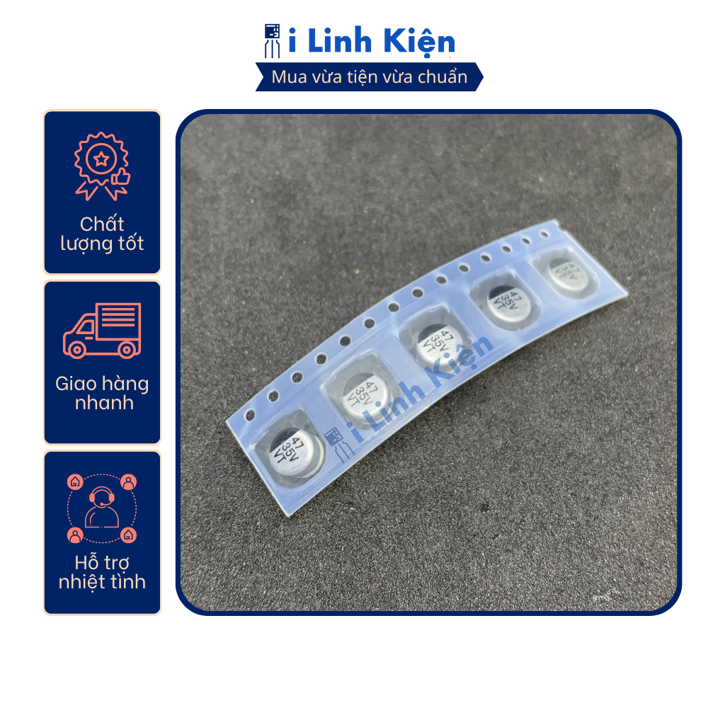 Tụ nhôm 35V 4.7uF-470uF