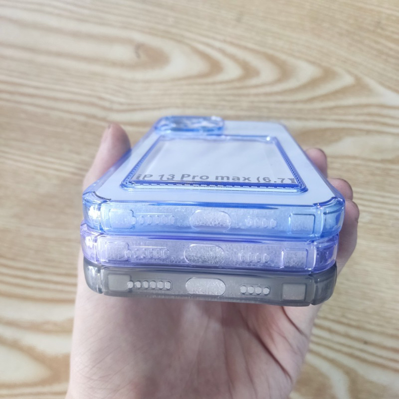 Ốp lưng iPhone 11 promax ,12 promax ,14 promax ,13 promax dẻo trong màu lưng có ngăn nhét thẻ car có bảo vệ camera