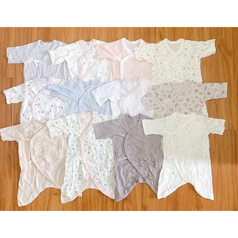 BỘ BODY SƠ SINH CỘT DÂY ORGANIC COTTON NHẬT BẢN