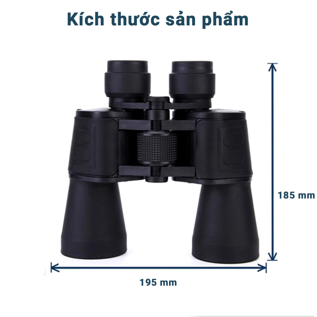 Ống nhòm 2 mắt KAW nhìn xa 500m phóng đại 20 lần chất liệu nhựa ABS siêu bền - bảo hành 12 tháng