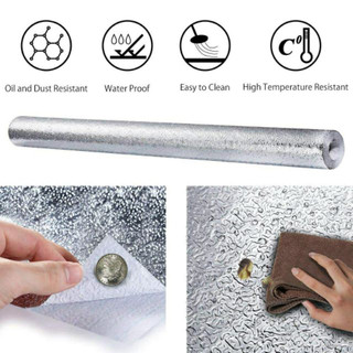 Cuộn Giấy Bạc Dán Bếp Chống Thấm - Chịu Nhiệt Đa Năng (dài 2m X cao 0.6m)