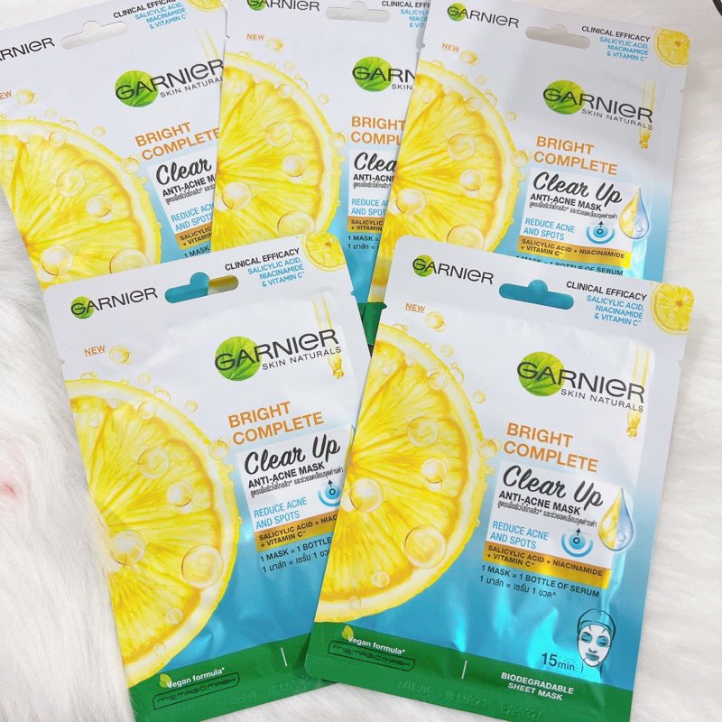 Mặt Nạ Giấy Garnier Light Complete Clear Up Anti-Acne