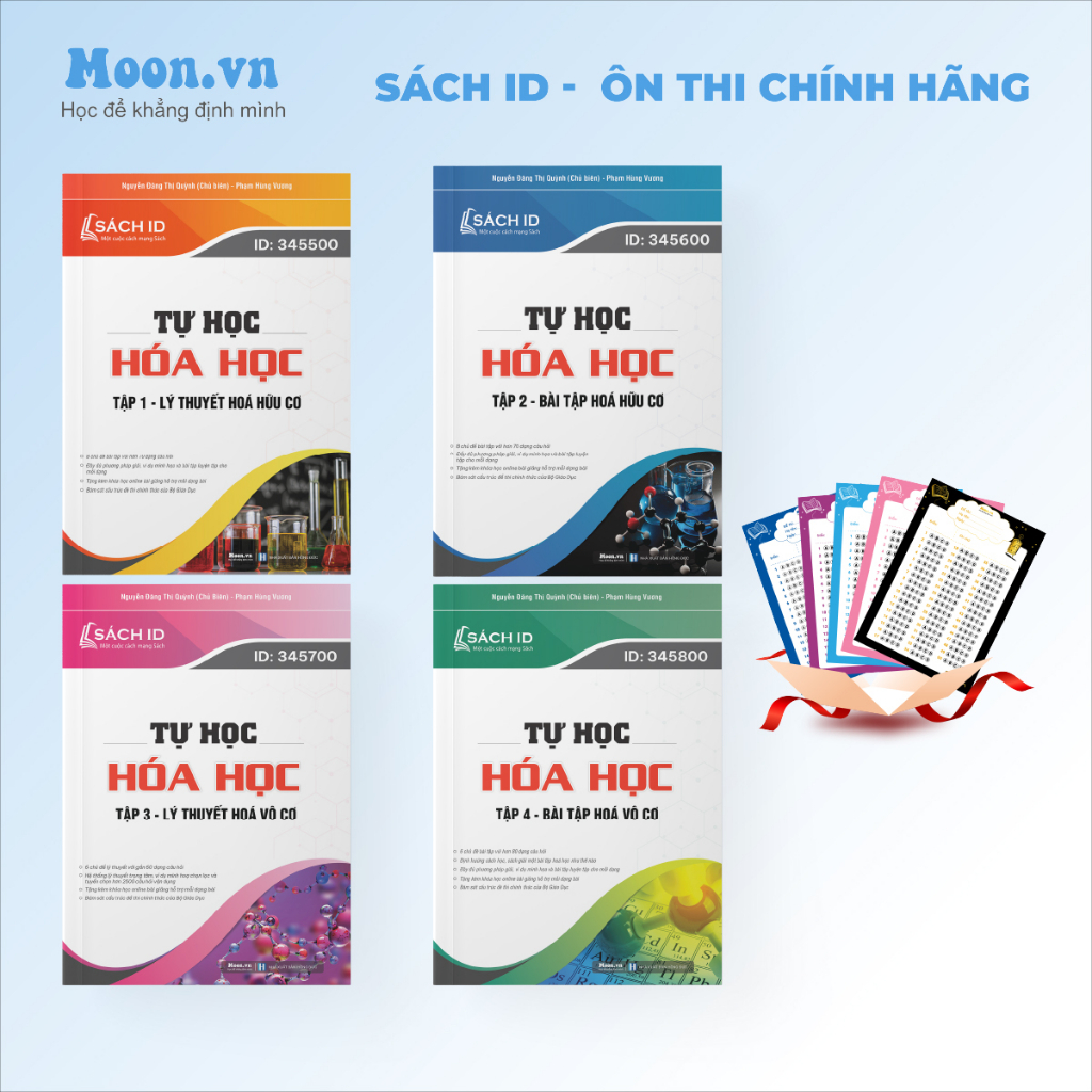 Combo 4 cuốn Sách ID tự học Hóa học 12 ôn thi THPTQG bản 2023