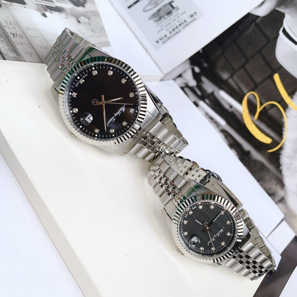 Đồng hồ đôi nam nữ dây thép Mathey Tissot H710AN Và D810AN