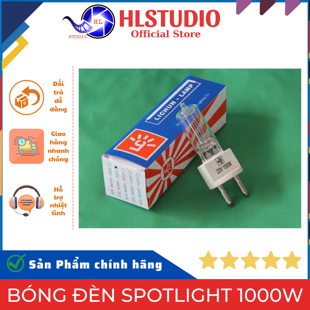 Bóng đèn spotlight 1000w HL Studio