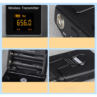 Micro không dây đeo tai, cài áo UHF Wireless microphone
