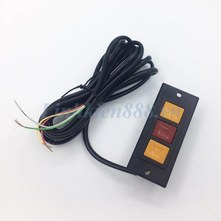 Hộp công tắc âm tường cửa cuốn 3 nút on-off-on dùng điều khiển mô tơ cửa cuốn cáp 3m