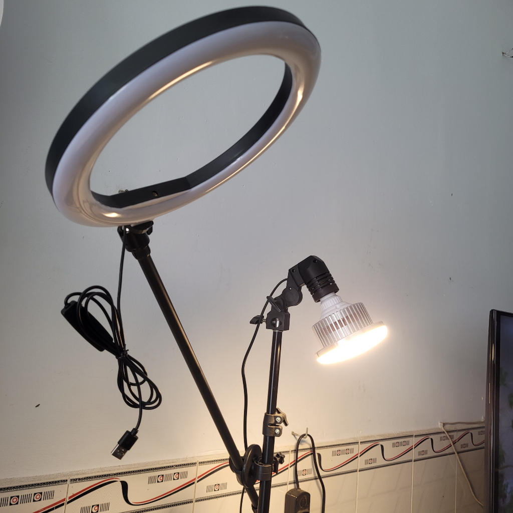 Cây đèn livestream chuôi đèn E27 chuyên dụng chụp sản phẩm STUDIO/chiếu sáng